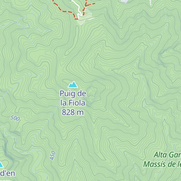 Map of Puig de Castell d'Arget