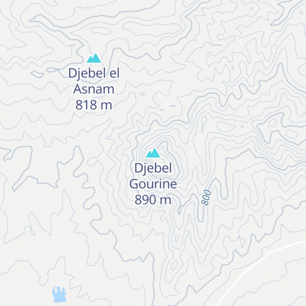 Map of Djebel Gourine
