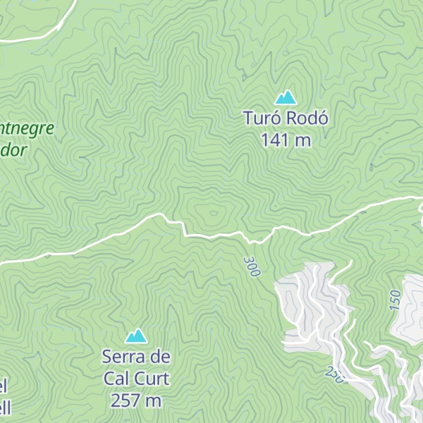 Map of Turó Gros de Miralles
