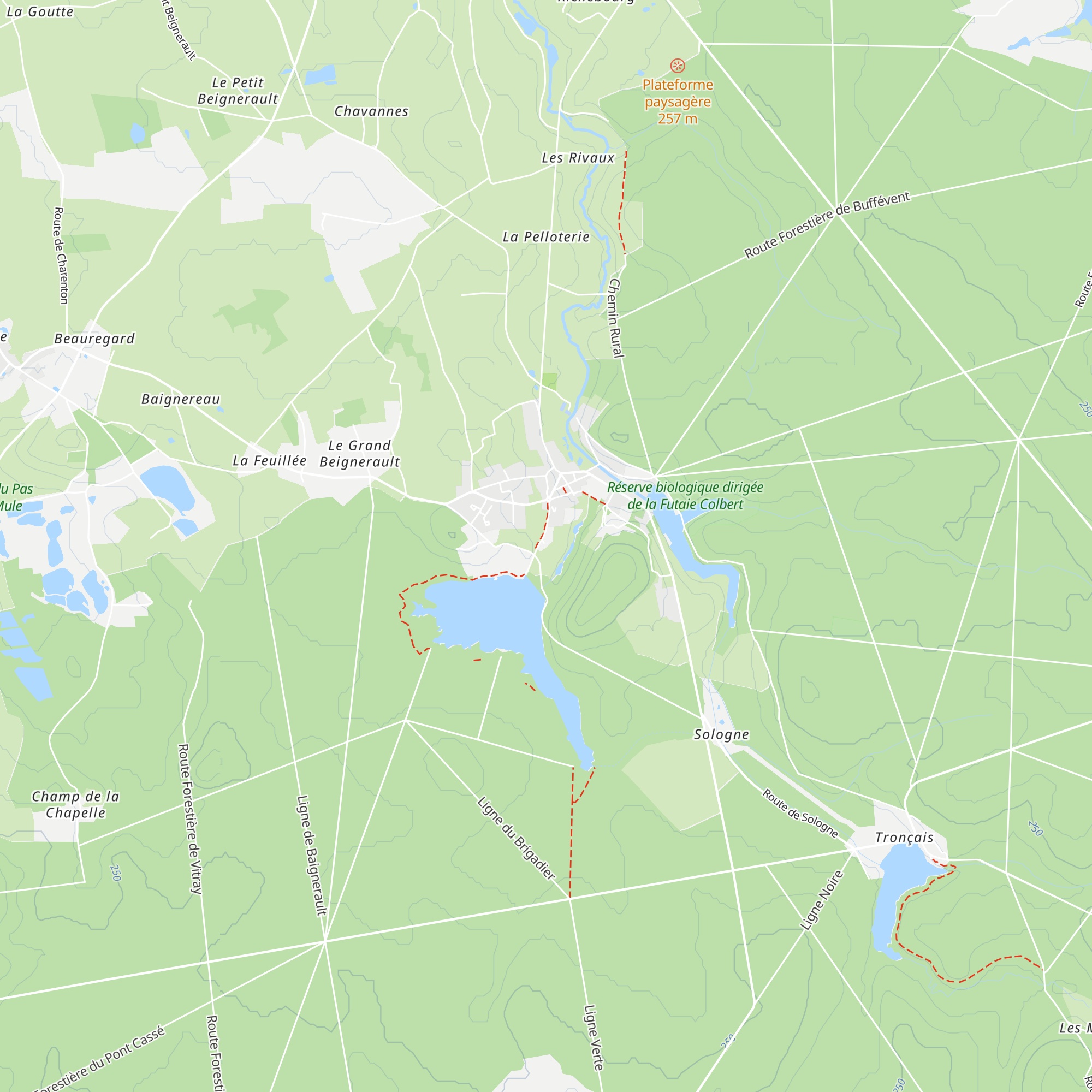 Gîte d'étape map