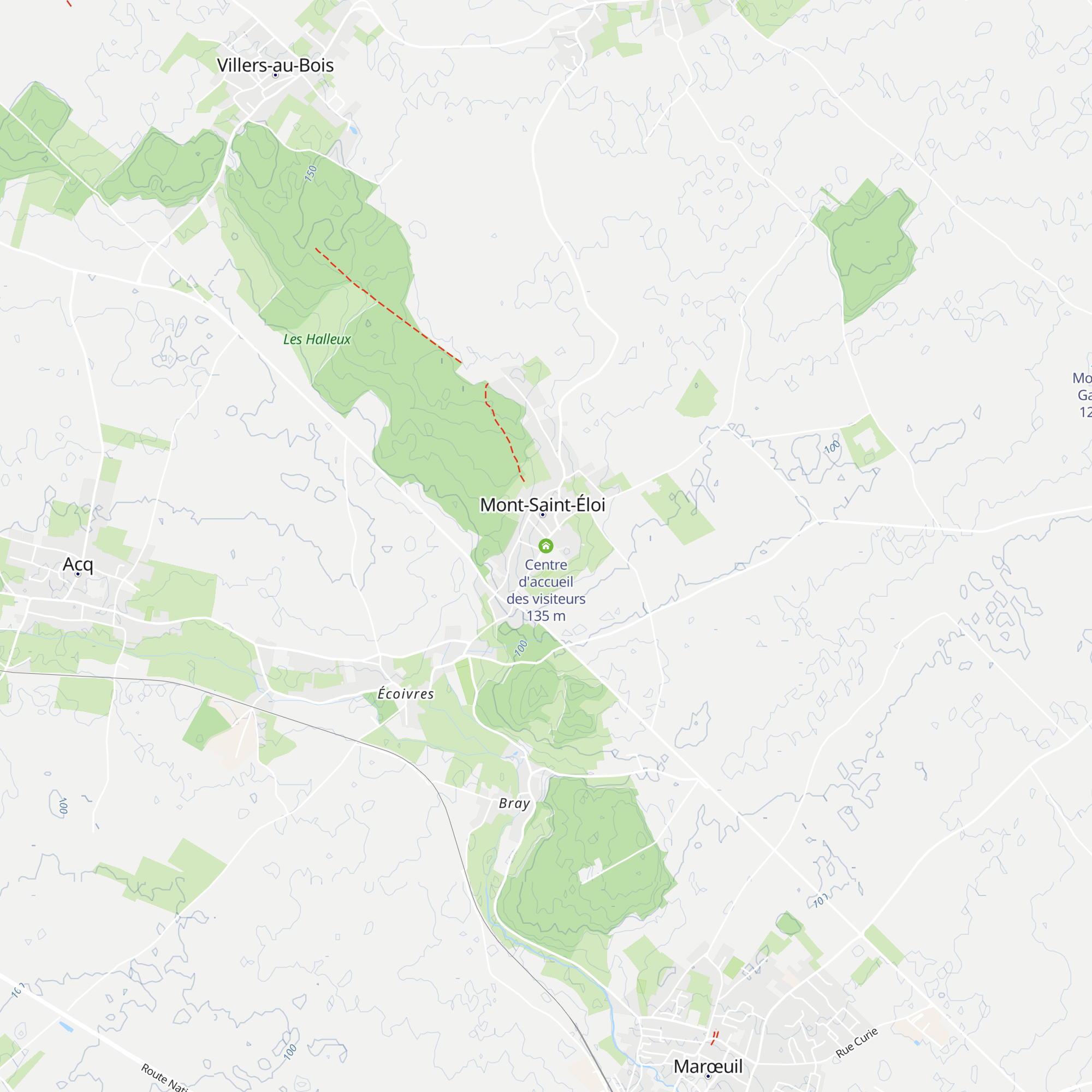 Centre d'accueil des visiteurs map