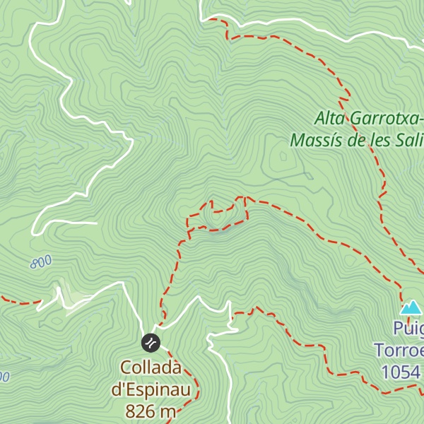Map of Tossa d'Espinau