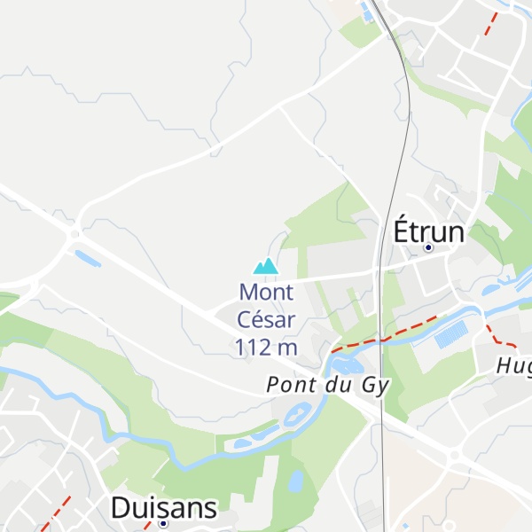 Map of Mont César