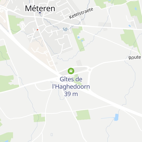 Map of Gîtes de l'Haghedoorn