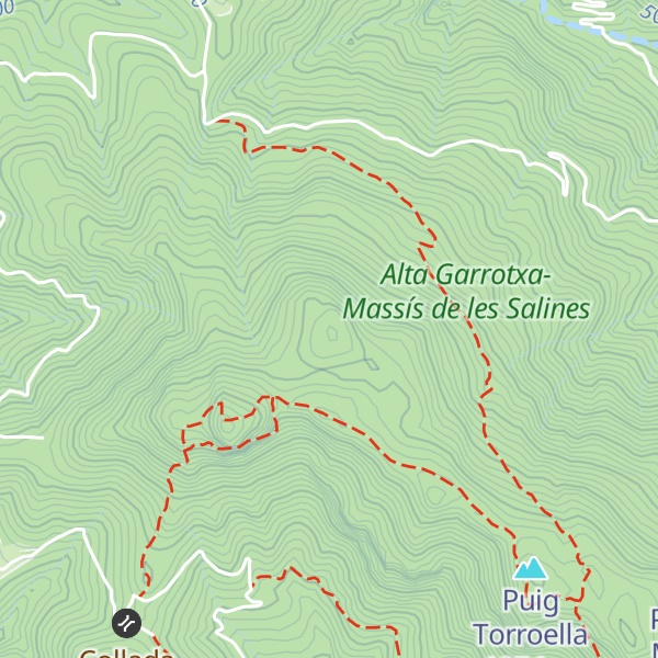 Map of Puigpedrós