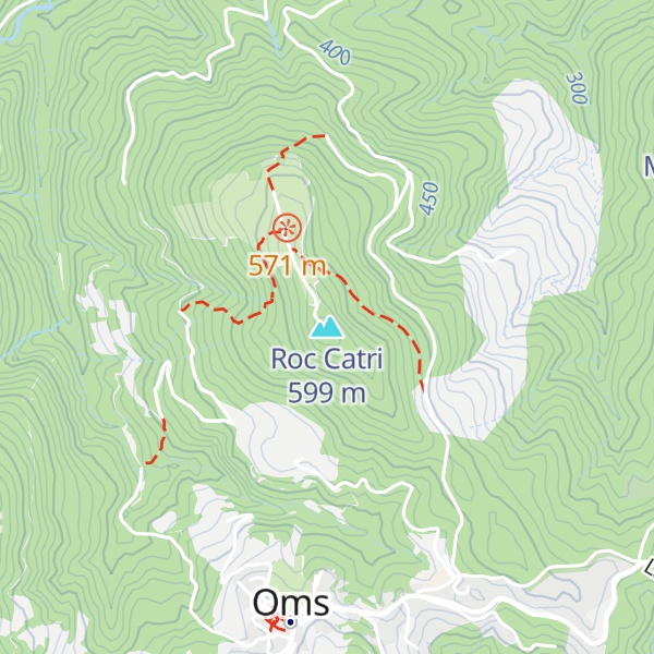 Map of Roc Catri