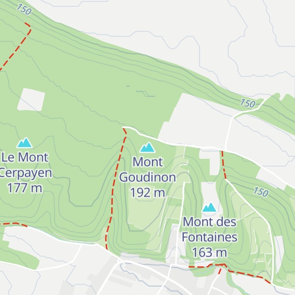 Map of Mont Goudinon