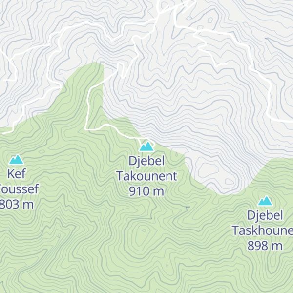 Map of Djebel Takounent