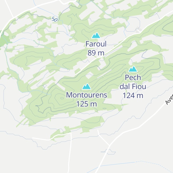 Map of Montourens