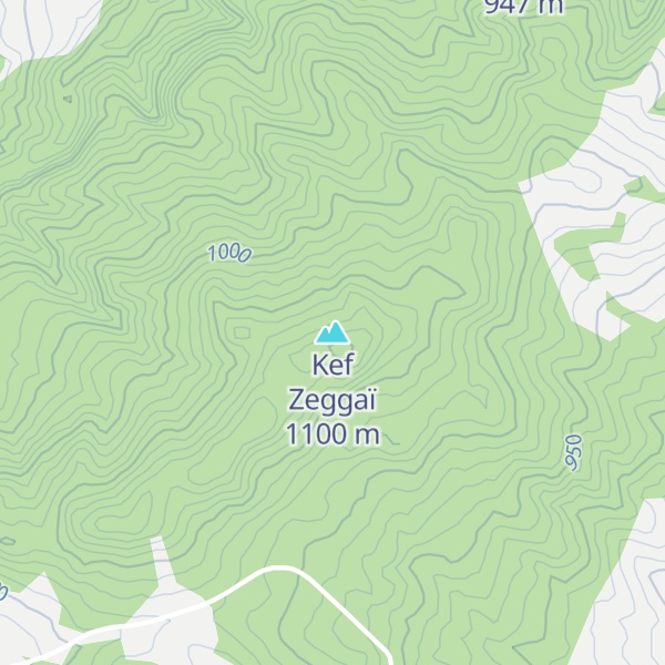 Map of Kef Zeggaï