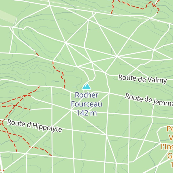 Map of Rocher Fourceau