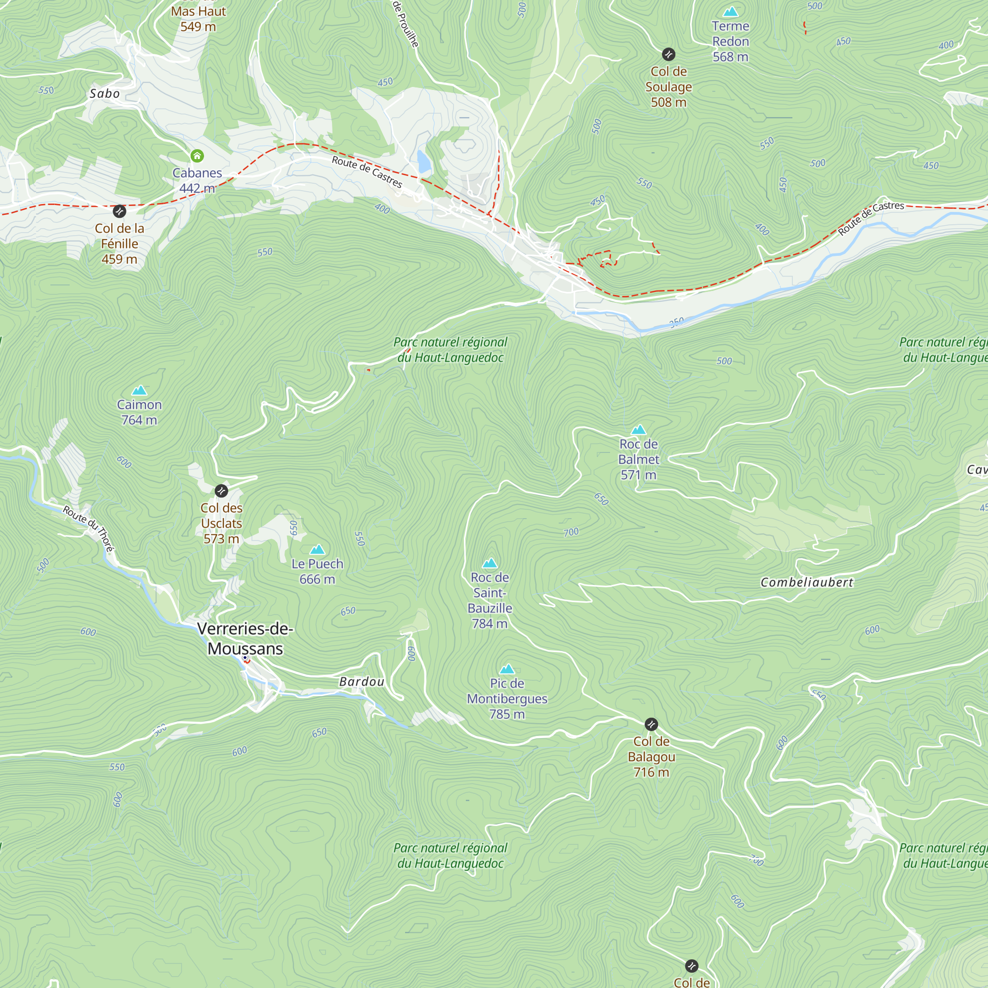 Refuge des forestiers map