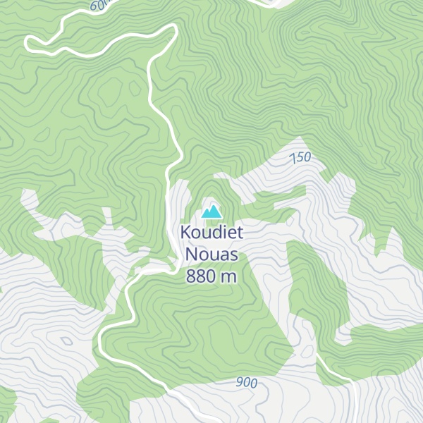 Map of Koudiet Nouas