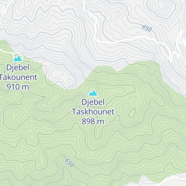 Map of Djebel Taskhounet