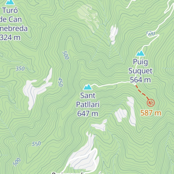 Map of Refugi de Sant Patllari