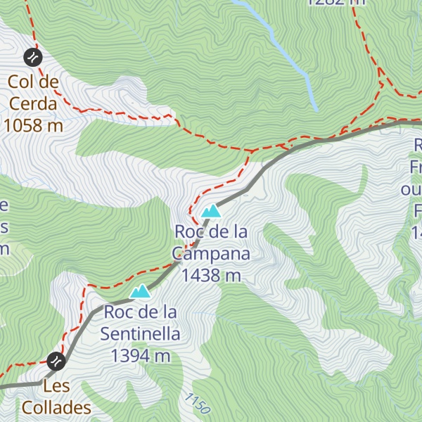 Map of Roc de la Campana