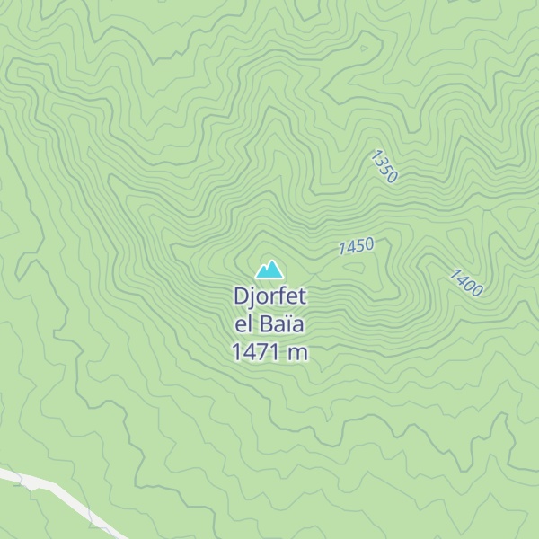 Map of Djorfet el Baïa