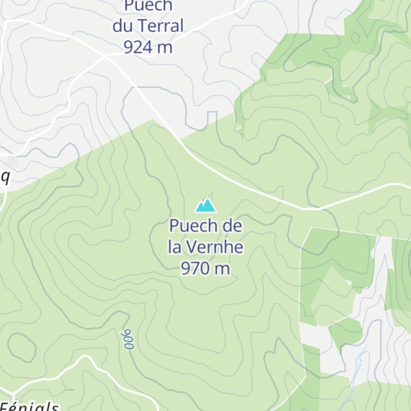 Map of Puech de la Vernhe