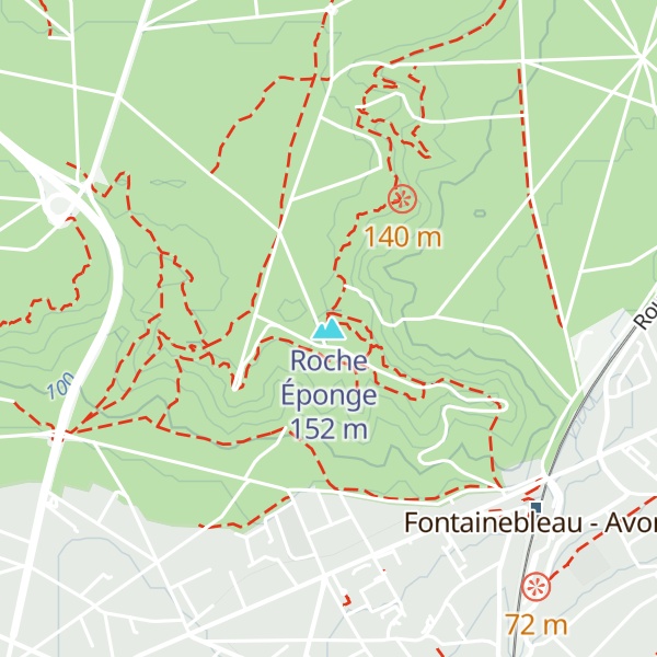 Map of Roche Éponge