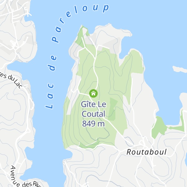Map of Gîte Le Coutal