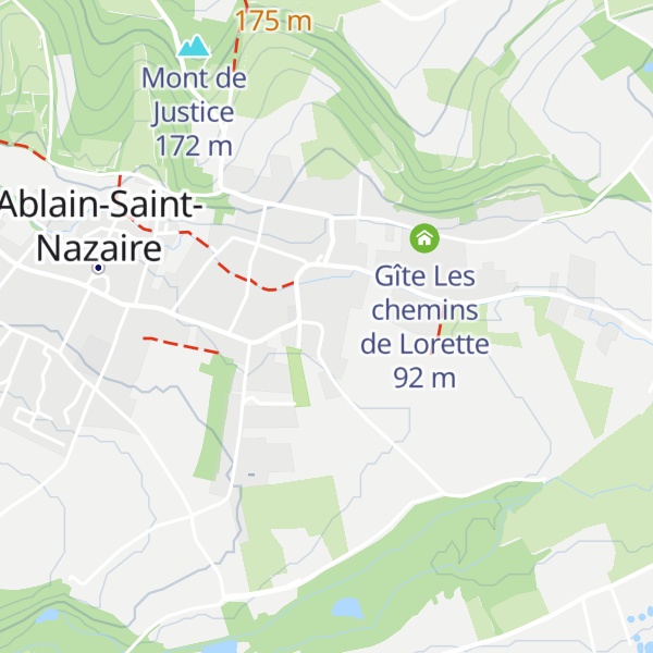 Map of Gîte des Monts d'Artois