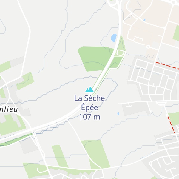 Map of La Sèche Épée