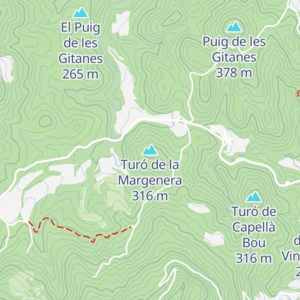 Map of Turó de la Margenera