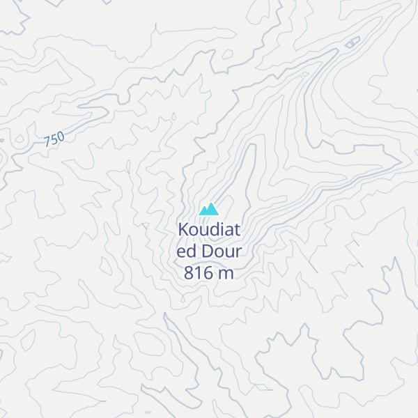 Map of Koudiat ed Dour