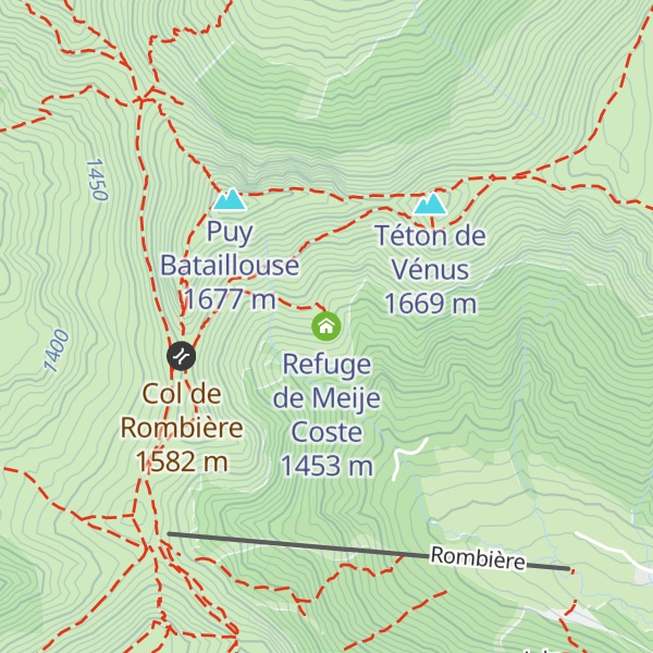 Map of Refuge de Meije Coste