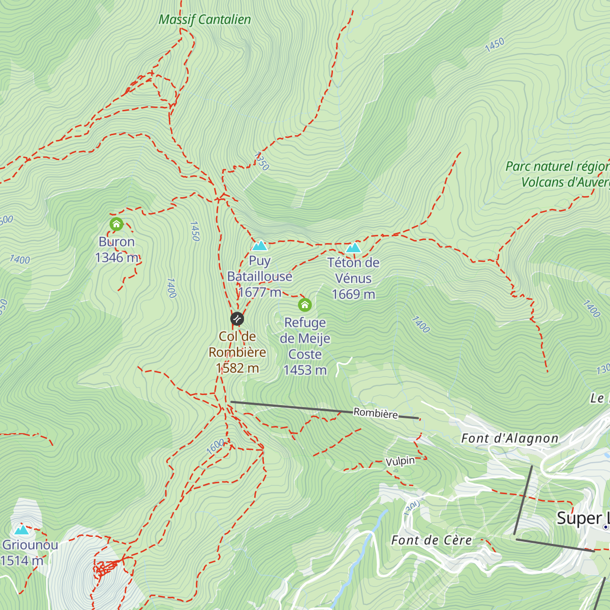Refuge de Meije Coste map