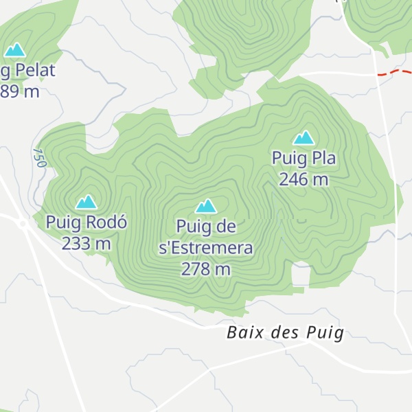 Map of Puig de s'Estremera