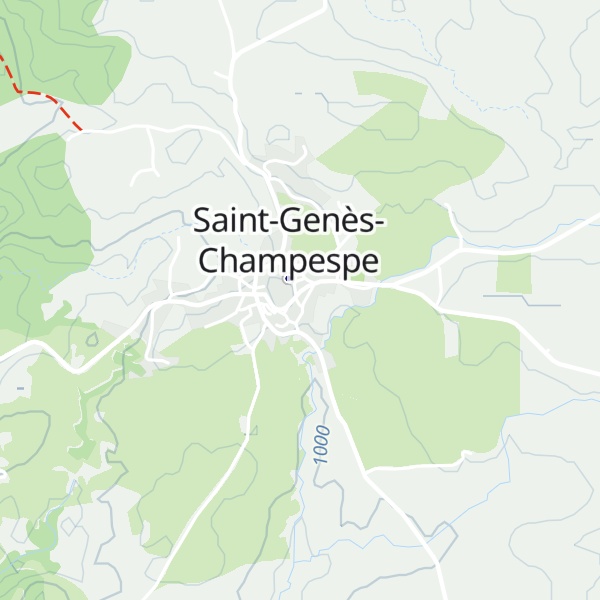 Map of Gîte d'étape de Saint-Genès