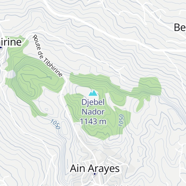 Map of Djebel Nador