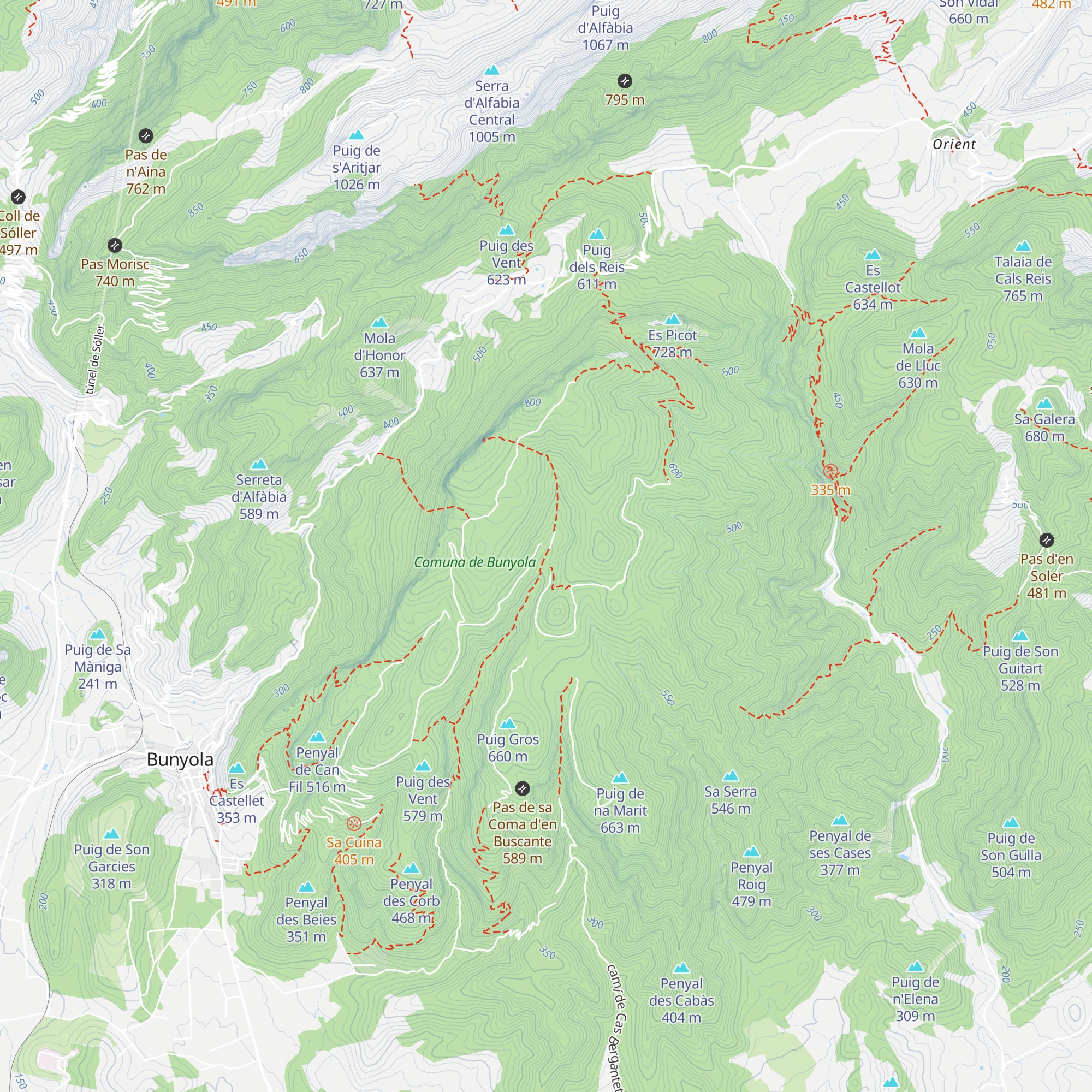 Cas Garriguer map