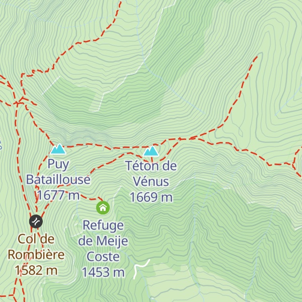 Map of Téton de Vénus