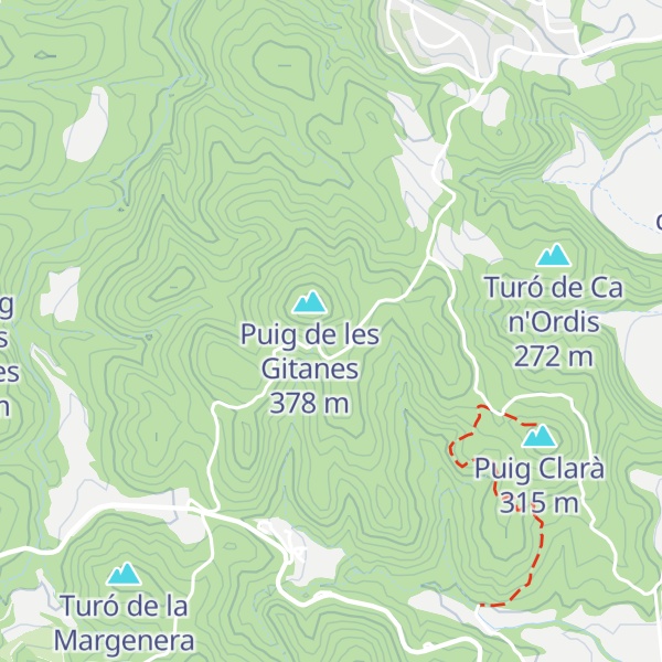Map of Puig de la Marrana