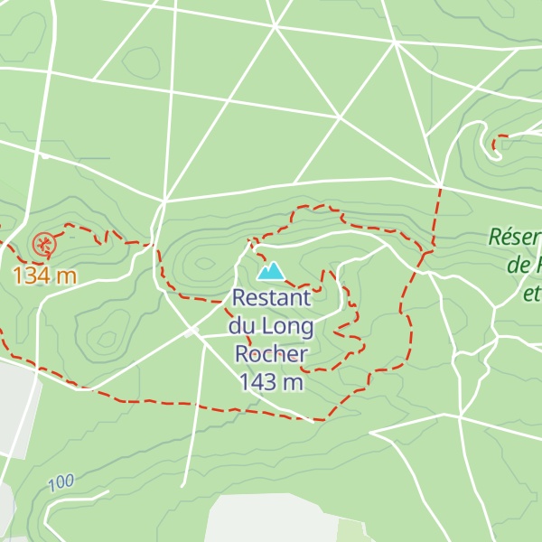 Map of Restant du Long Rocher