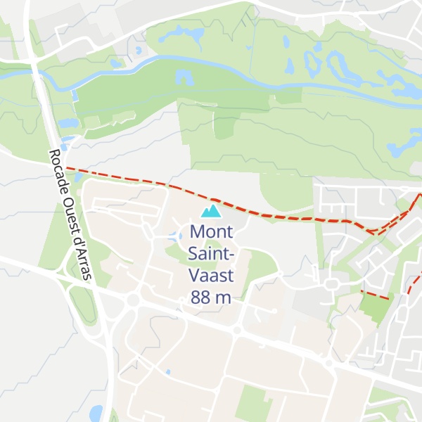 Map of Mont Saint-Vaast