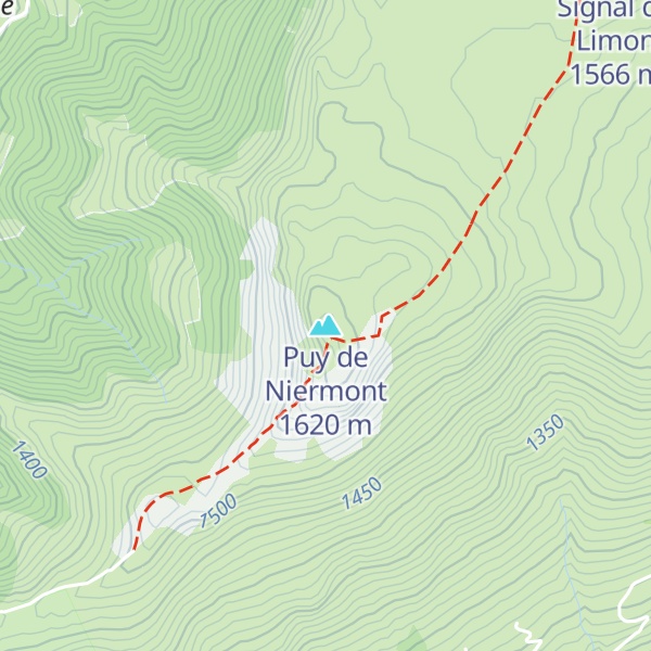 Map of Puy de Niermont