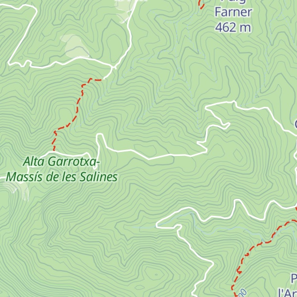 Map of Puig de la Granja