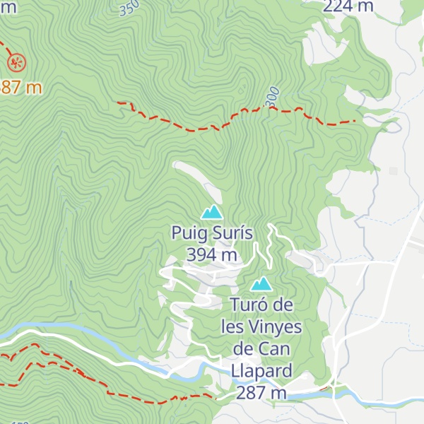 Map of Puig Surís