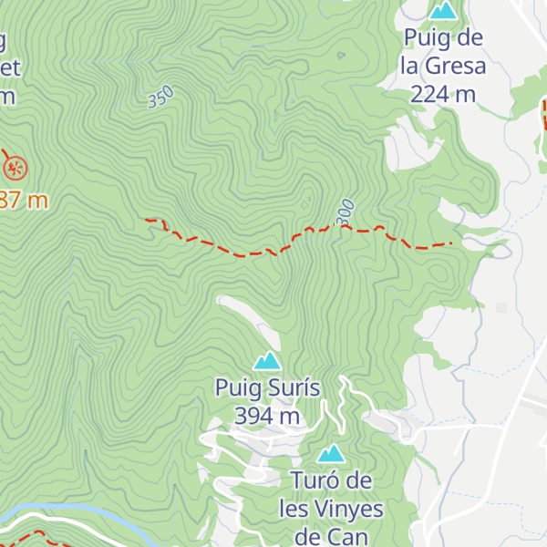 Map of Puig de la Canova