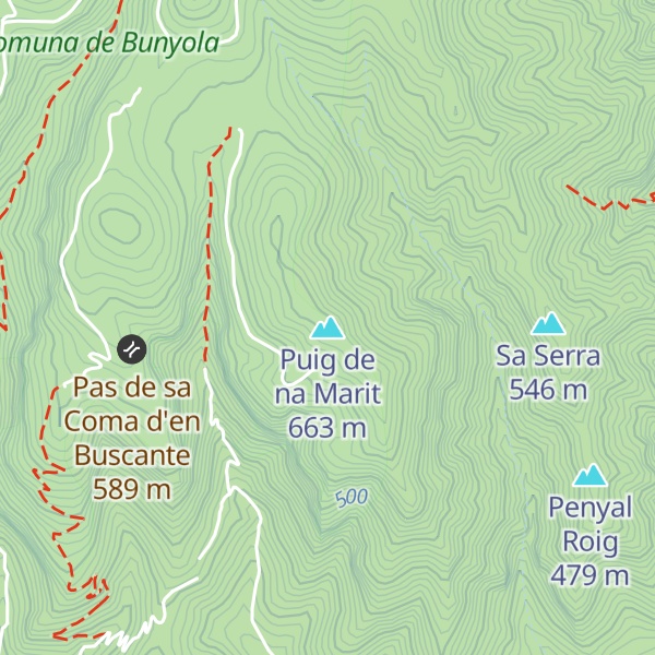 Map of Puig de na Marit