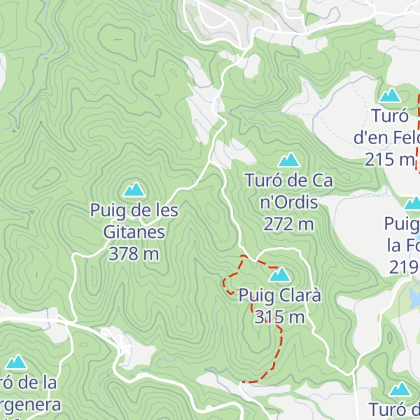 Map of Turó d'en Castellar