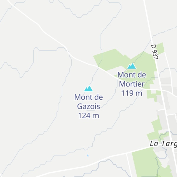 Map of Mont de Gazois
