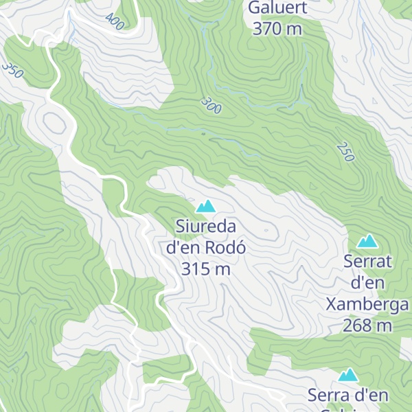 Map of Siureda d'en Rodó