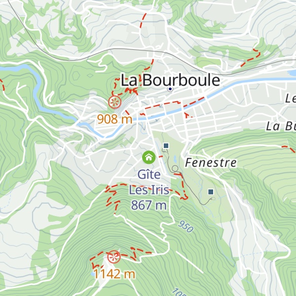 Map of Gîte scolaire Auvergne