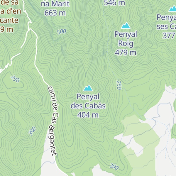 Map of Penyal des Cabàs