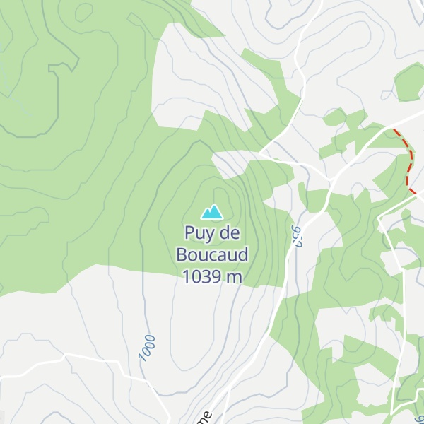 Map of Puy de Boucaud