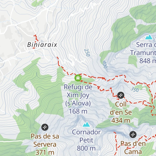 Map of Refugi de Xim Joy (s'Alova)